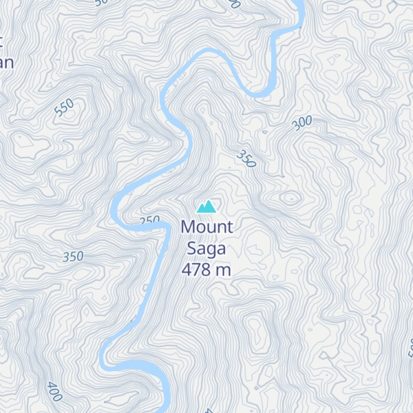 Map of Mount Saga