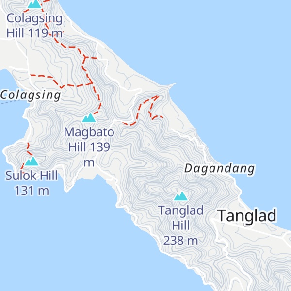 Map of Dangadang Hill