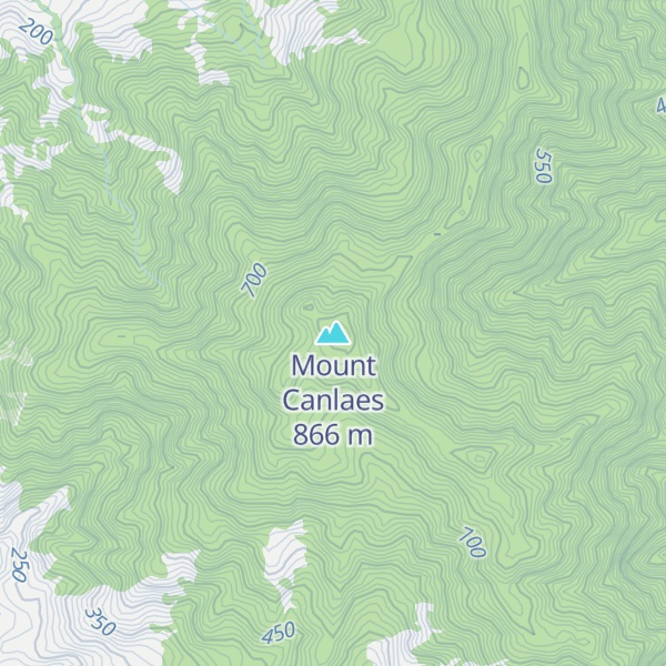 Map of Mount Canlaes