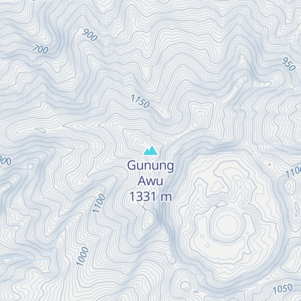 Map of Gunung Awu