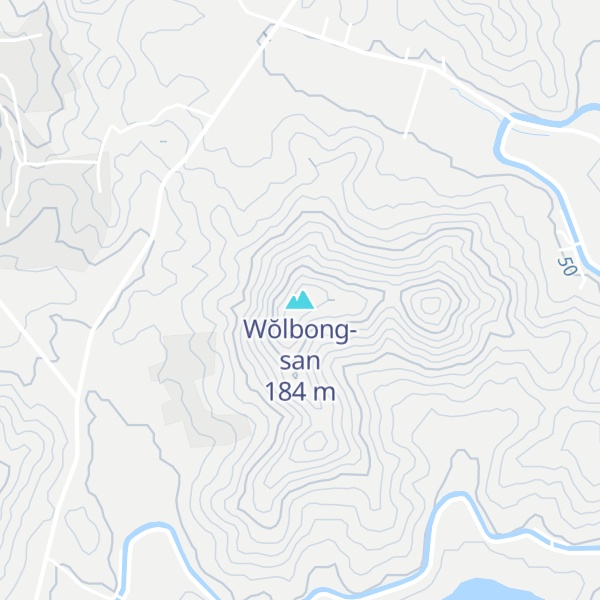 Map of Wŏlbong-san