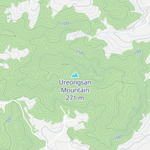 Map of Ureongsan Mountain