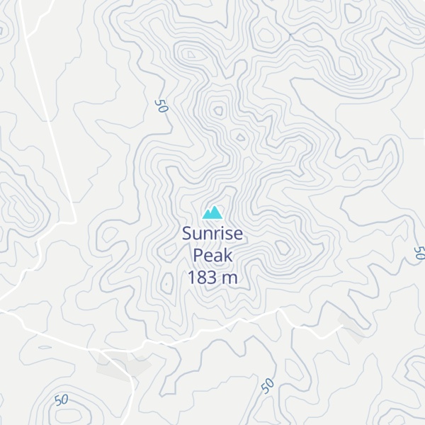 Map of Sunrise Peak