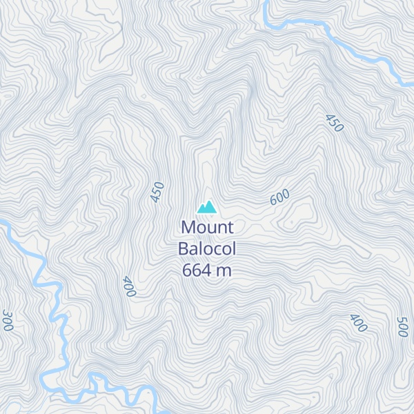 Map of Mount Balocol