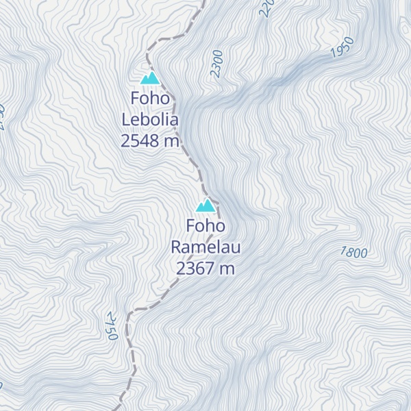 Map of Foho Ramelau