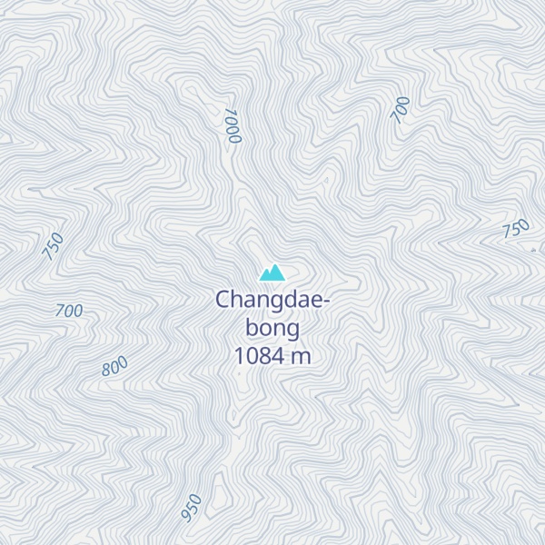 Map of Changdae-bong
