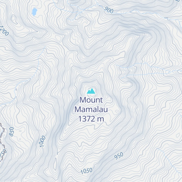 Map of Mount Mamalau