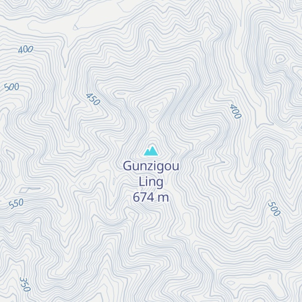 Map of Gunzigou Ling