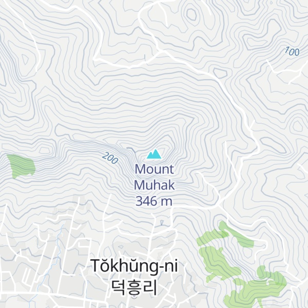 Map of Mount Muhak