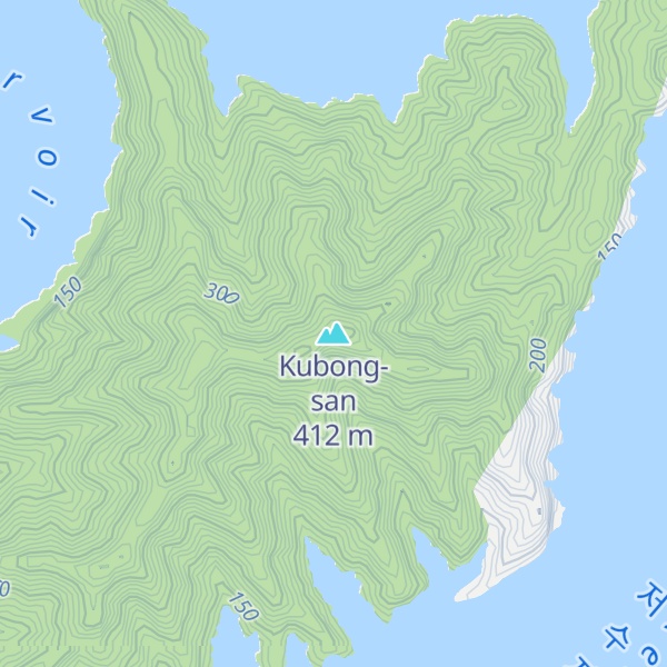 Map of Kubong-san