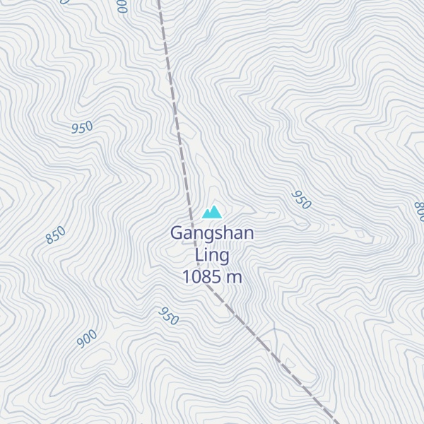 Map of Gangshan Ling