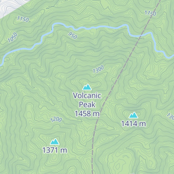 Map of Volcanic Peak