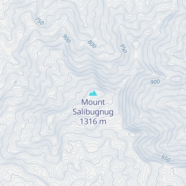 Map of Mount Salibugnug