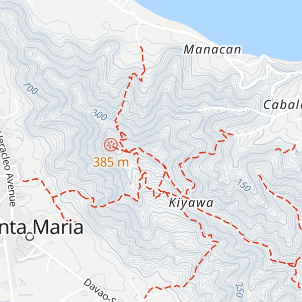 Map of Mount Kiyawa
