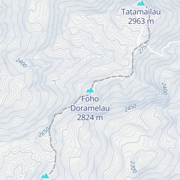 Map of Foho Doramelau