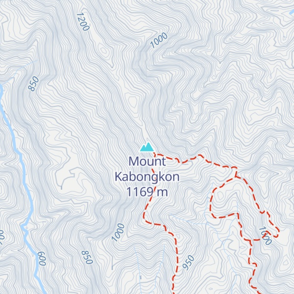 Map of Mount Kabongkon