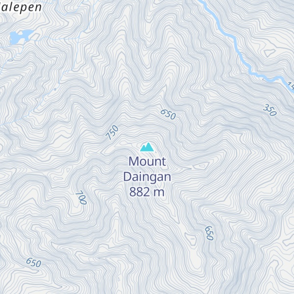 Map of Mount Daingan
