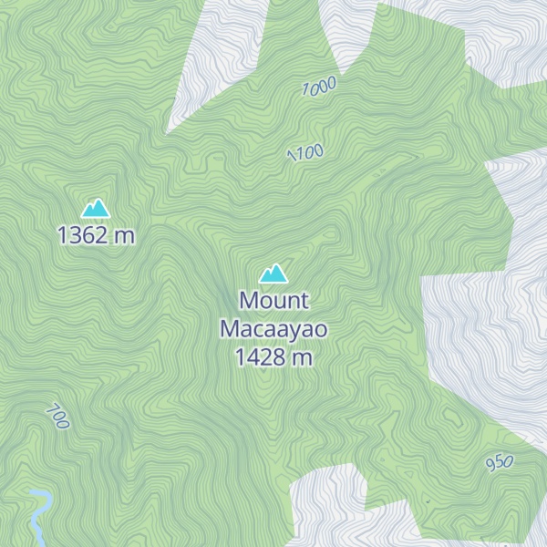 Map of Mount Macaayao