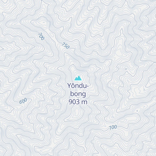 Map of Yŏndu-bong