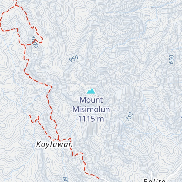 Map of Mount Misimolun