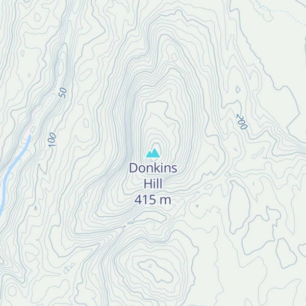 Map of Donkins Hill