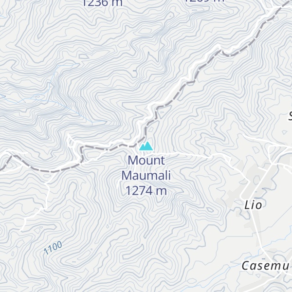 Map of Mount Maumali