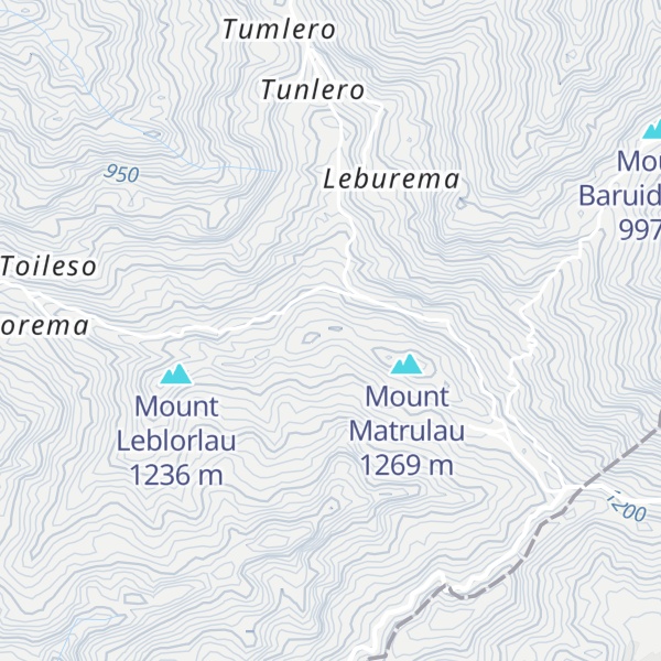 Map of Mount Belulie