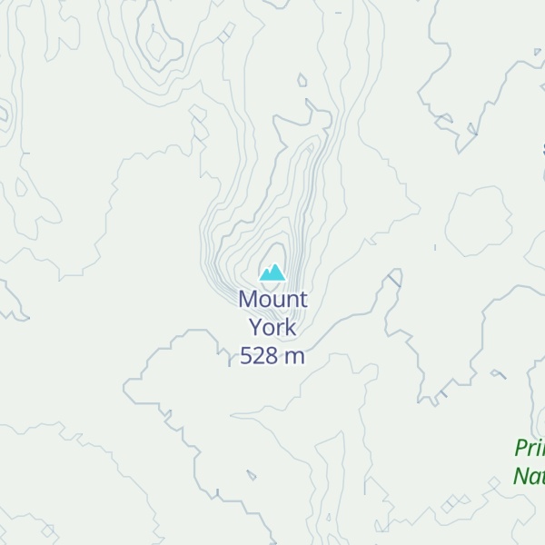 Map of Mount York