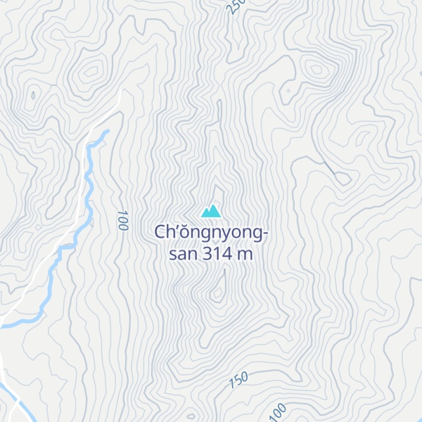 Map of Ch’ŏngnyong-san