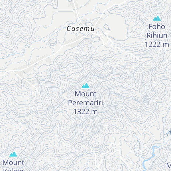 Map of Mount Peremariri