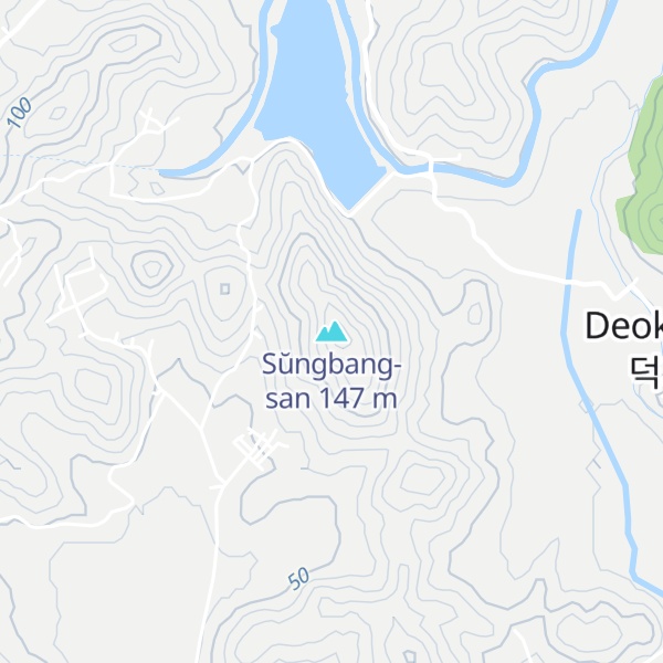 Map of Sŭngbang-san