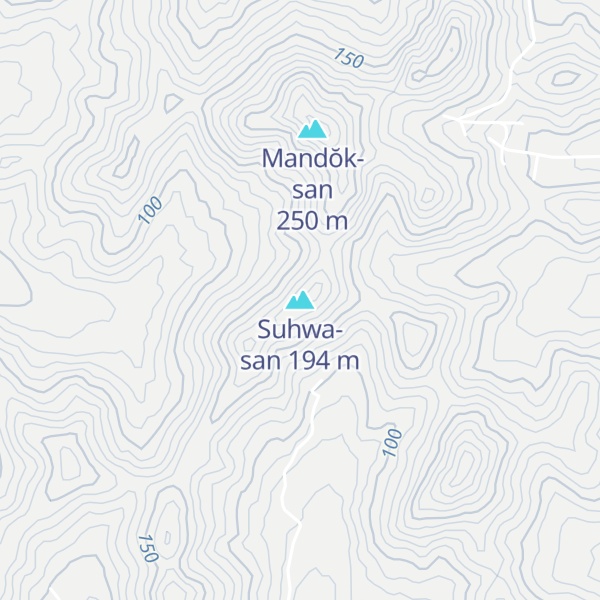 Map of Suhwa-san