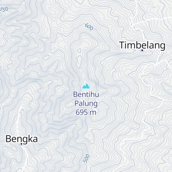 Map of Bentihu Palung