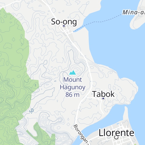 Map of Mount Hagunoy