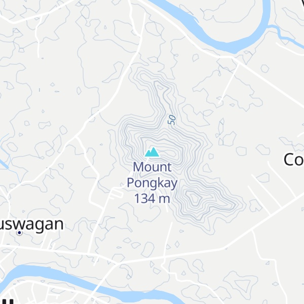 Map of Mount Pongkay