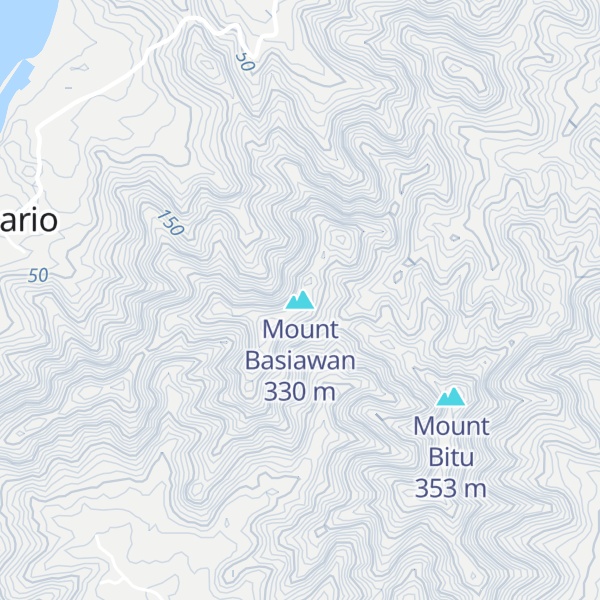 Map of Mount Basiawan