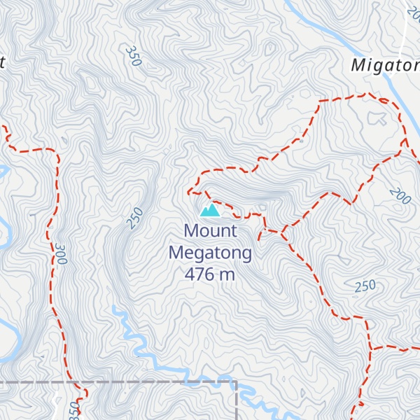 Map of Mount Megatong