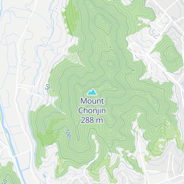 Map of Mount Chonjin