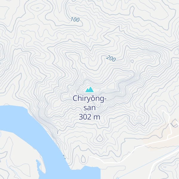 Map of Chiryŏng-san