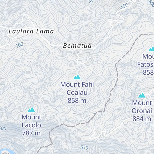 Map of Mount Fahi Coalau