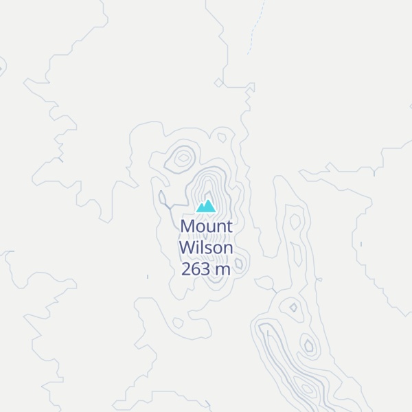 Map of Mount Wilson