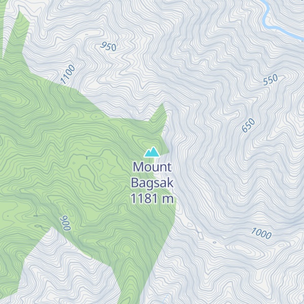 Map of Mount Bagsak