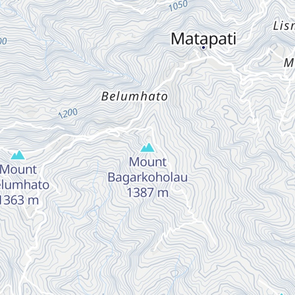 Map of Mount Bagarkoholau