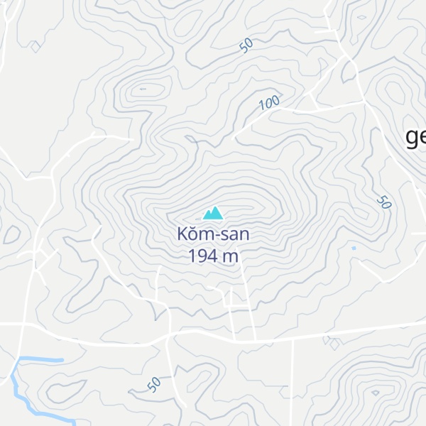 Map of Kŏm-san
