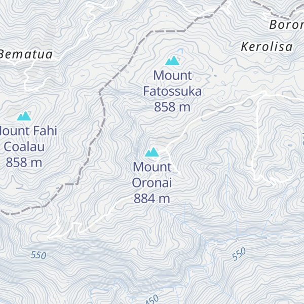 Map of Mount Oronai