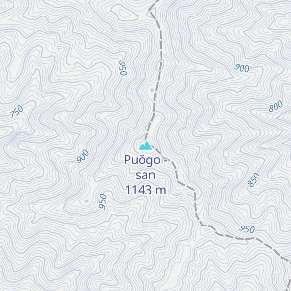 Map of Puŏgol-san