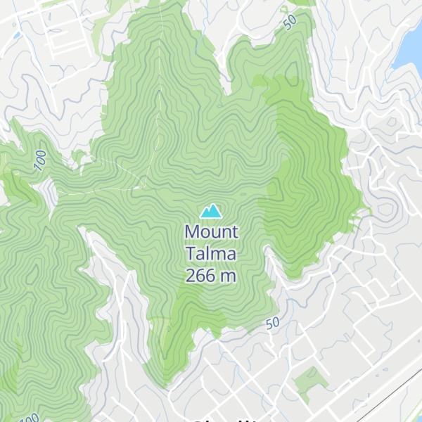 Map of Mount Talma