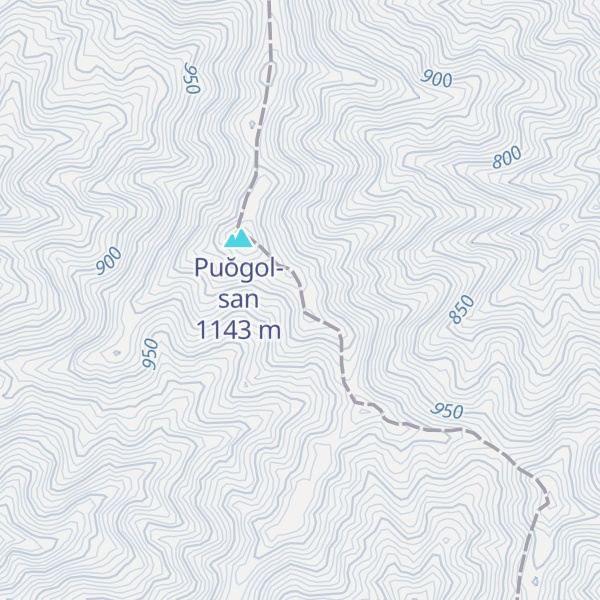 Map of Pugŏl-san
