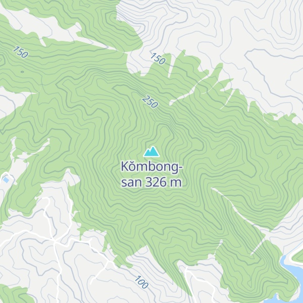 Map of Kŏmbong-san