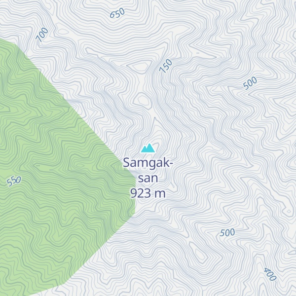Map of Samgak-san